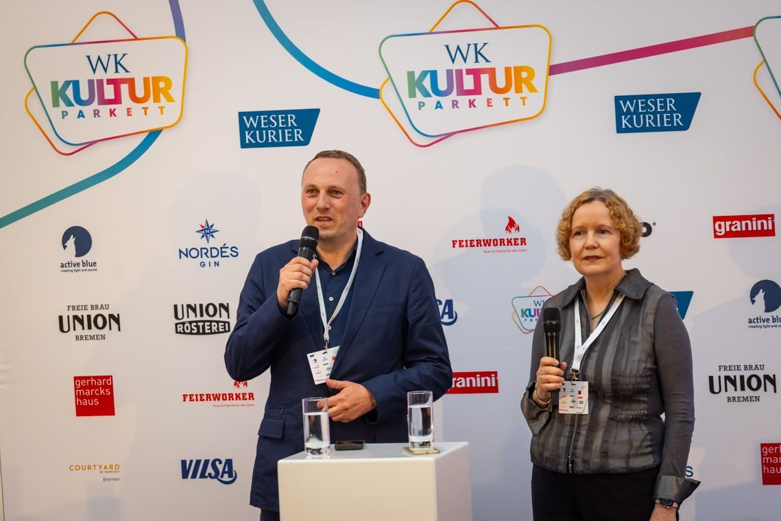 David Koopmann spricht beim WK Kulturparkett